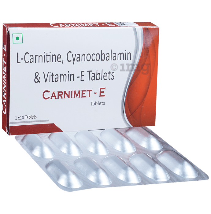 Carnimet-E Tablet with L-Carnitine, Cyanocobalamin & Vitamin E