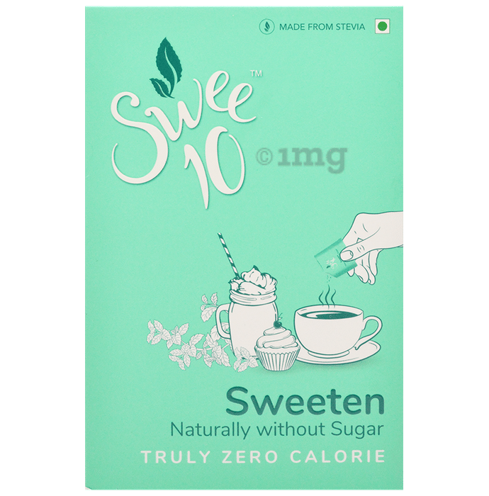Swee10 Natural Stevia Sweetener 90 Sachet  (1gm Each)