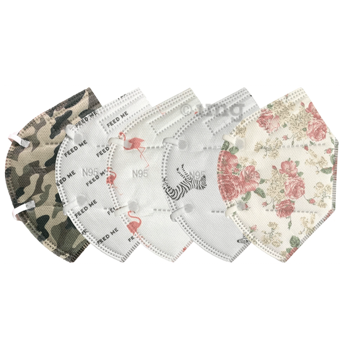 Isaas Assorted Printed N95 Reusable Protective Mask