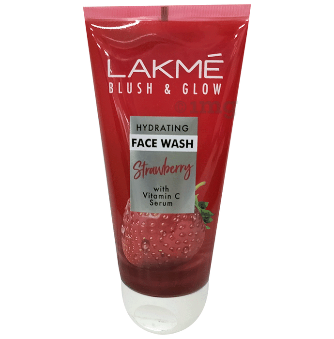 Lakme Blush & Glow Face Wash Strawberry-with Vitamin C Serum