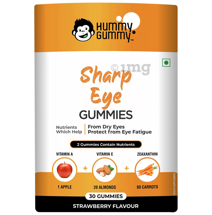 Hummy Gummy Sharp Eye Gummies (30 Each) Strawberry