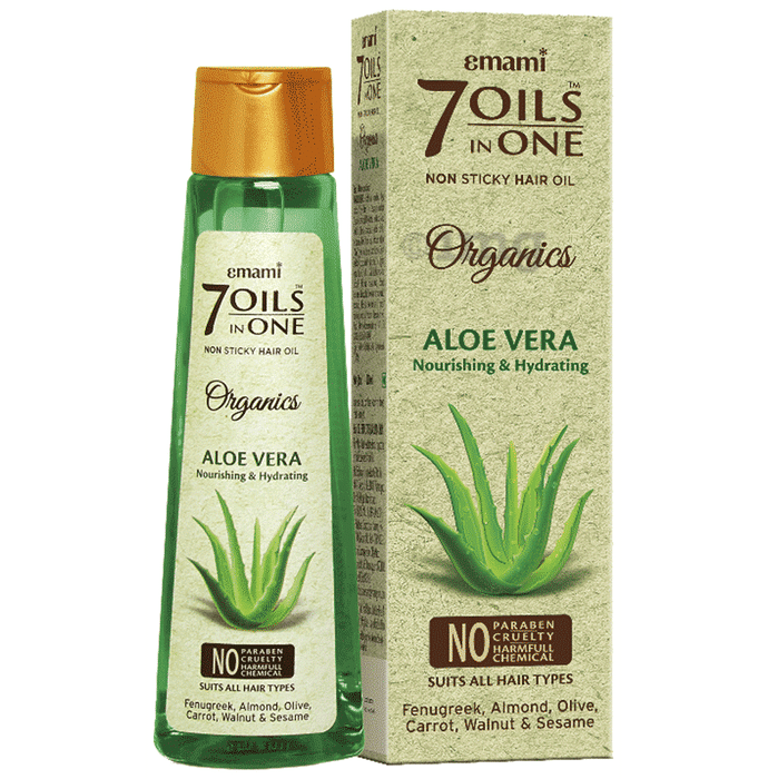 Emami 7 Oils in One Non Sticky Hair Oil Aloe Vera