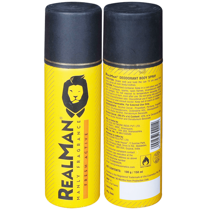 Realman Manly Fresh Active Deo Spray for Men