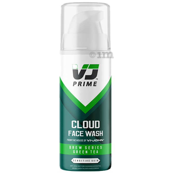 V J Prime Cloud Face Wash Brew Series Green Tea