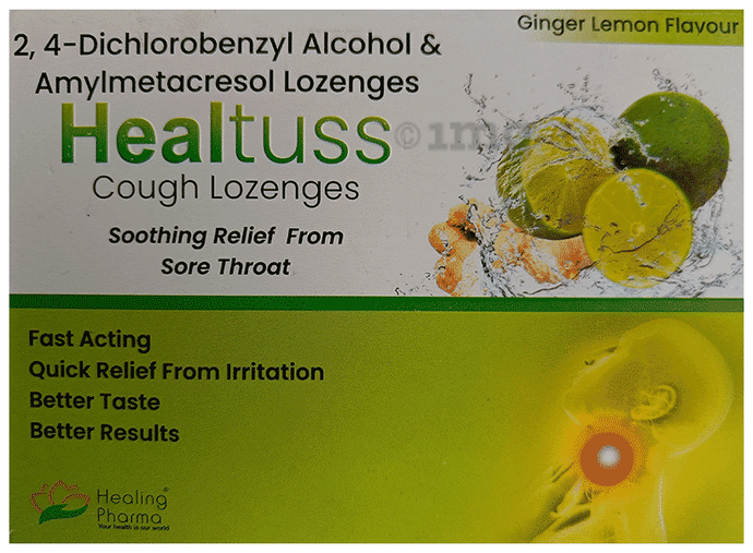 Healing Pharma Healtus Ginger Lemon Lozenges