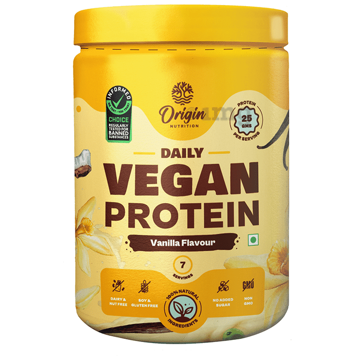 Origin Nutrition Vegan Plant Protein Powder Vanilla