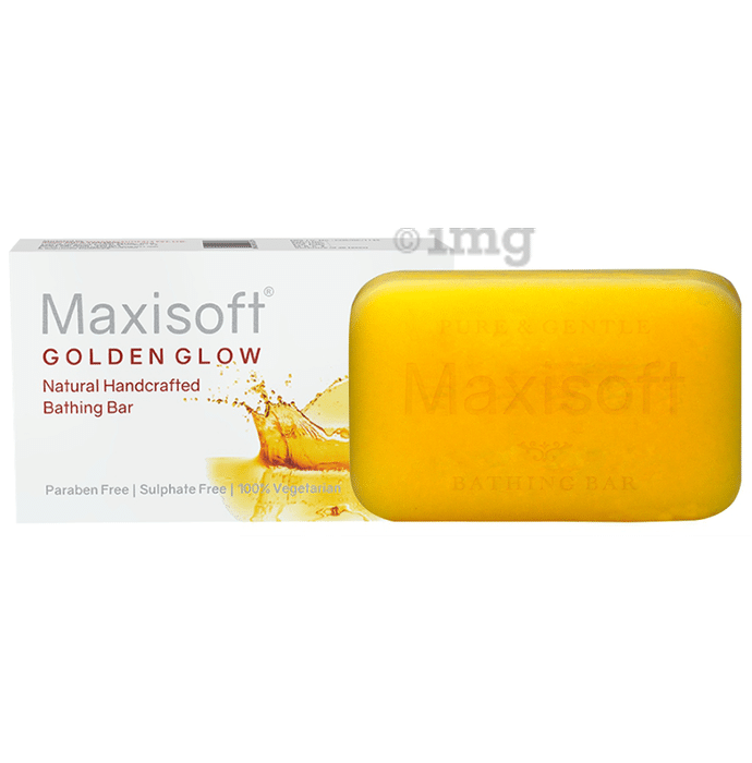 Maxisoft Golden Glow Bathing Bar (75gm Each)