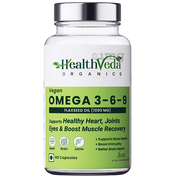 Health Veda Organics Omega 3 6 9 Capsule