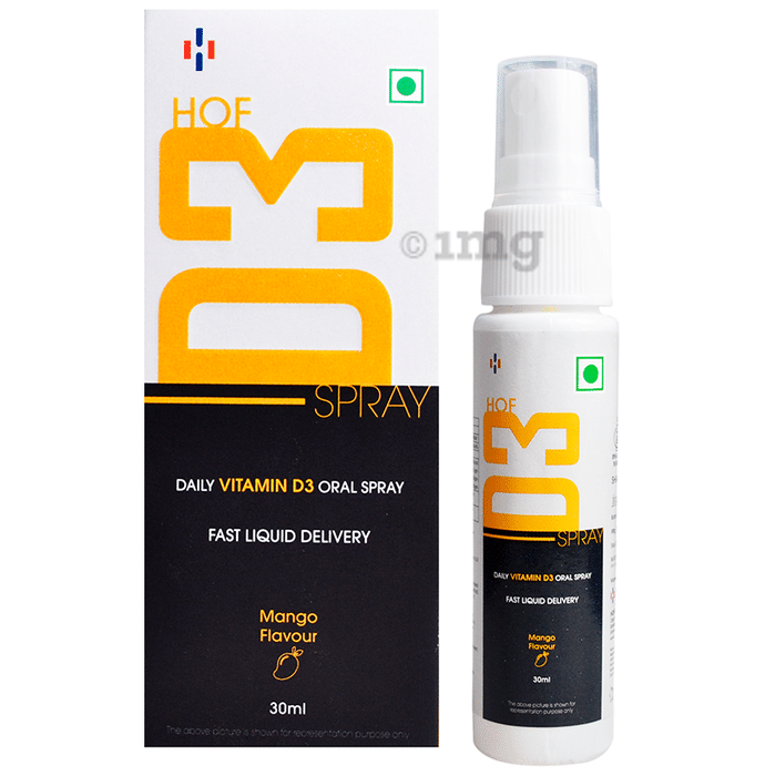 HOF Pharma Daily Vitamin D3 Oral Spray Mango