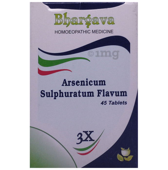 Bhargava Arsenicum Sulphuratum Flavum 3X  Tablet