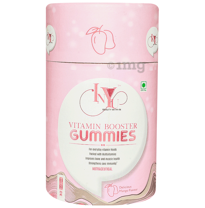 INYU Beauty With-In Vitamin Booster Gummies Delicious Mango