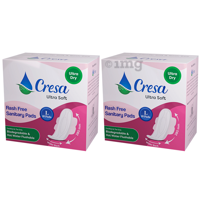 Cresa Ultra Soft Rash Free Sanitary Pads Large