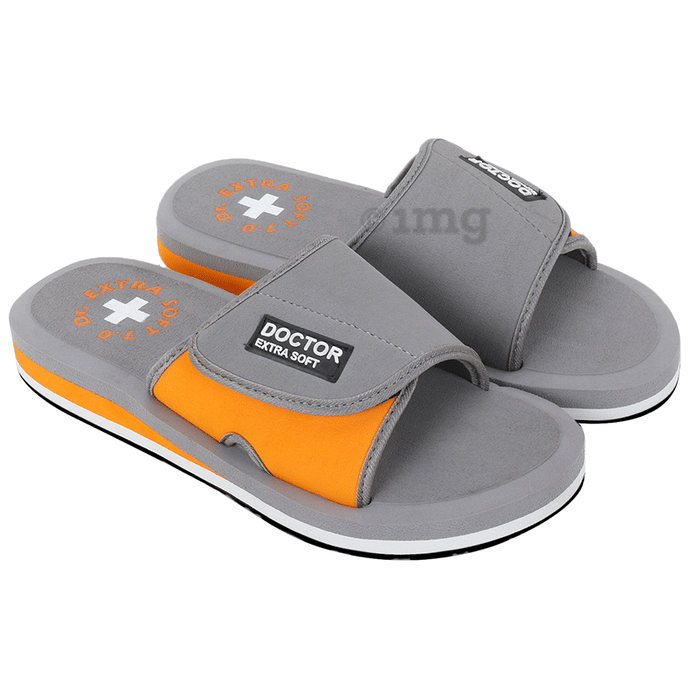 Doctor Extra Soft D51 Care Orthopaedic and Diabetic Adjustable Strape Super Comfort for Men Grey 11