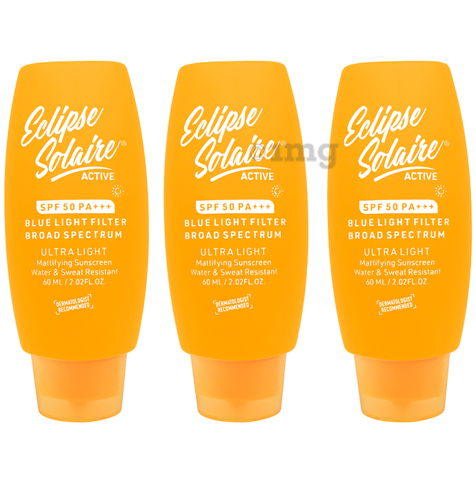 Yuderma Eclipse Solaire Mattifying Sunscreen (60ml Each) SPF 50 PA+++