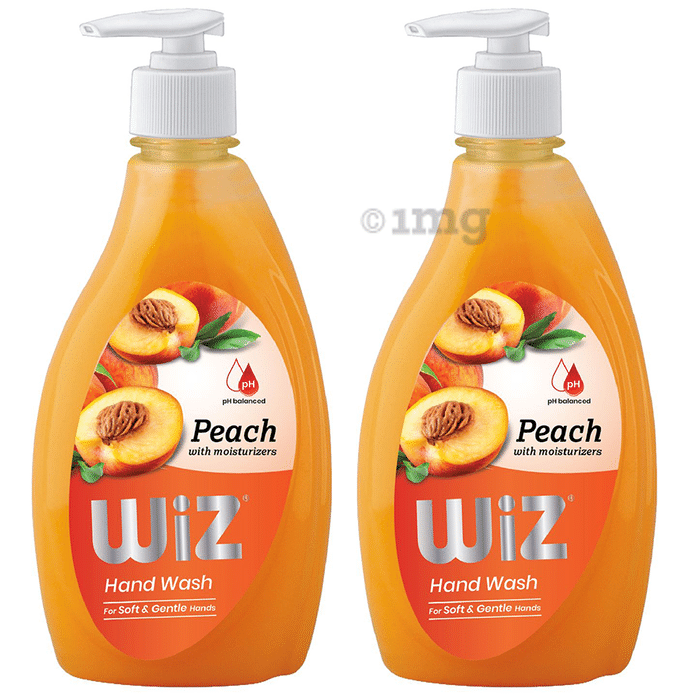 Wiz pH Balanced Hand Wash (450ml Each) Peach