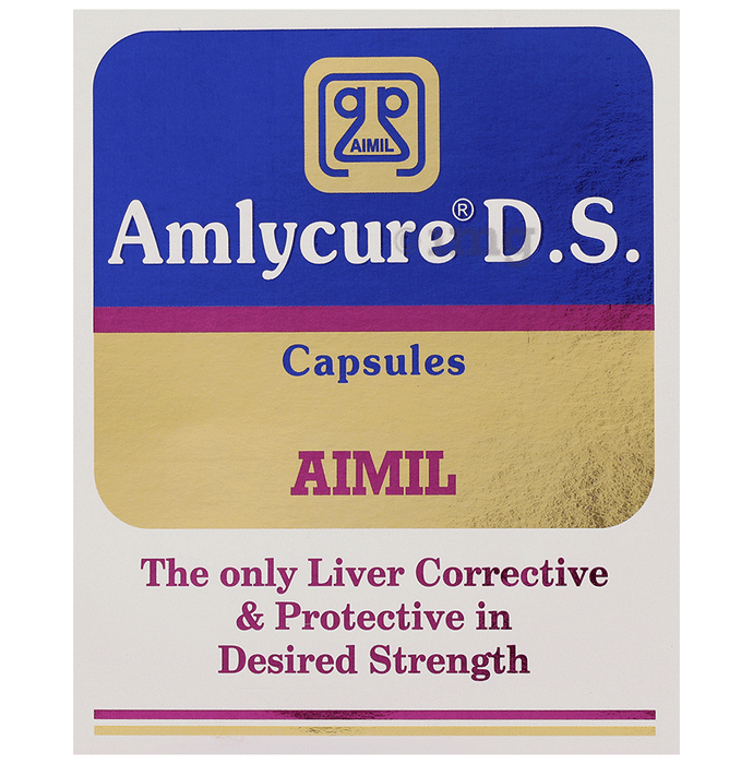 Aimil Amlycure D.S. Capsule | Liver Health Protector | Metabolism Booster