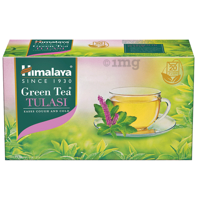 Himalaya Green Tea Sachet (2gm Each) Tulasi with Cup Free