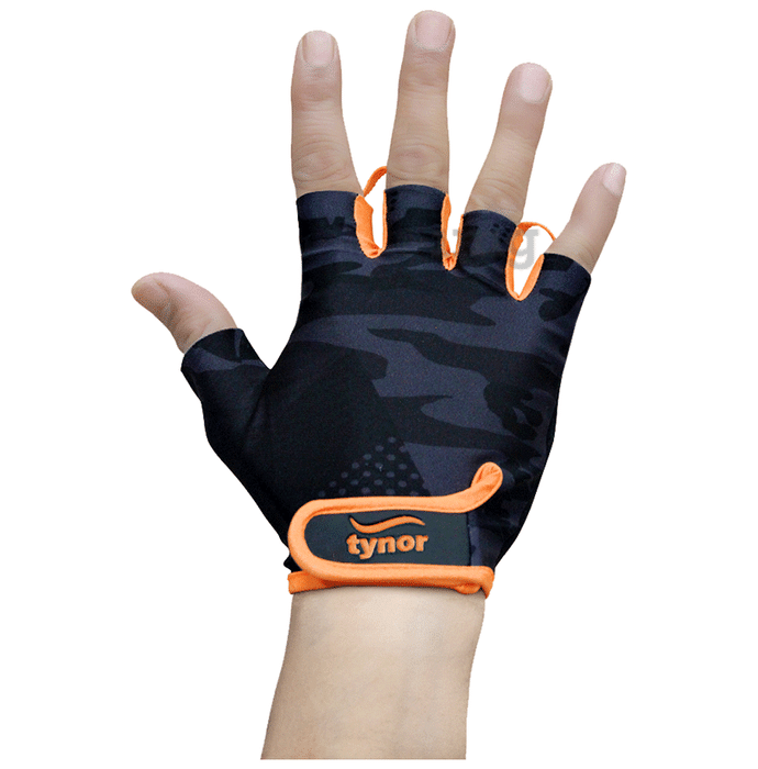 Tynor Tynorgrip Gym Gloves Black & Orange XL