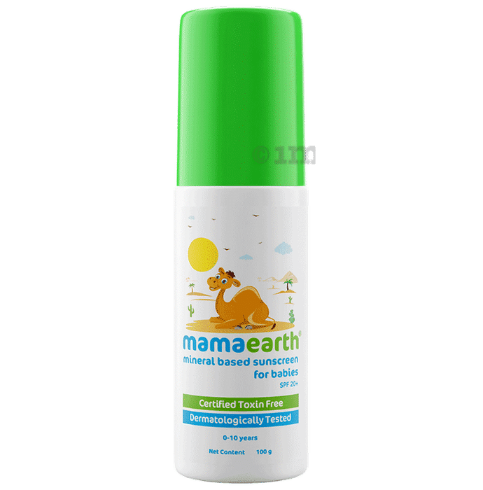 Mamaearth Mineral Based Sunscreen SPF 20+ for Babies |  Toxin Free & Hypoallergenic