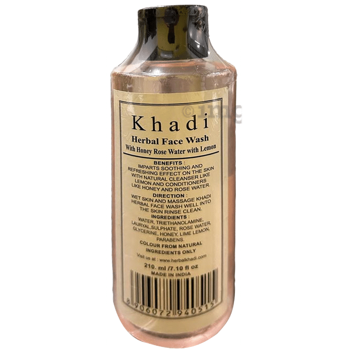 Khadi Herbal Rose Face Wash