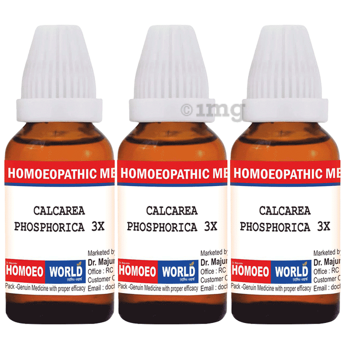 Dr. Majumder Homeo World Calcarea Phosphorica Dilution(30ml Each) 3X