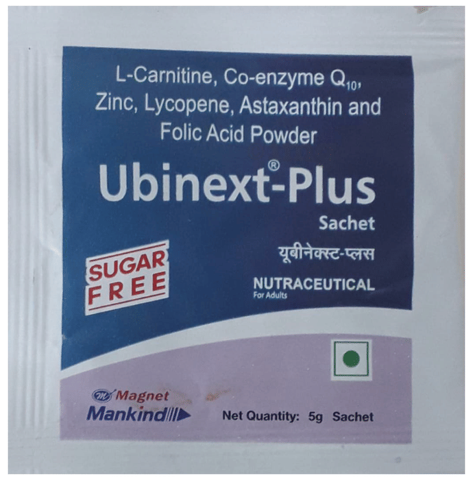 Ubinext Plus Sachet Sugar Free Buy sachet of 5.0 gm Granules at best