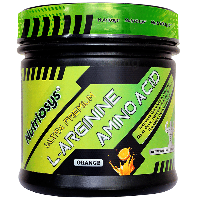 Nutriosys L-arginine Amino Acid Powder Orange