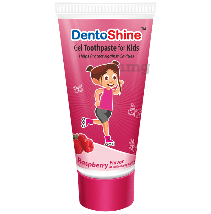 DentoShine Raspberry Gel Toothpaste for Kids