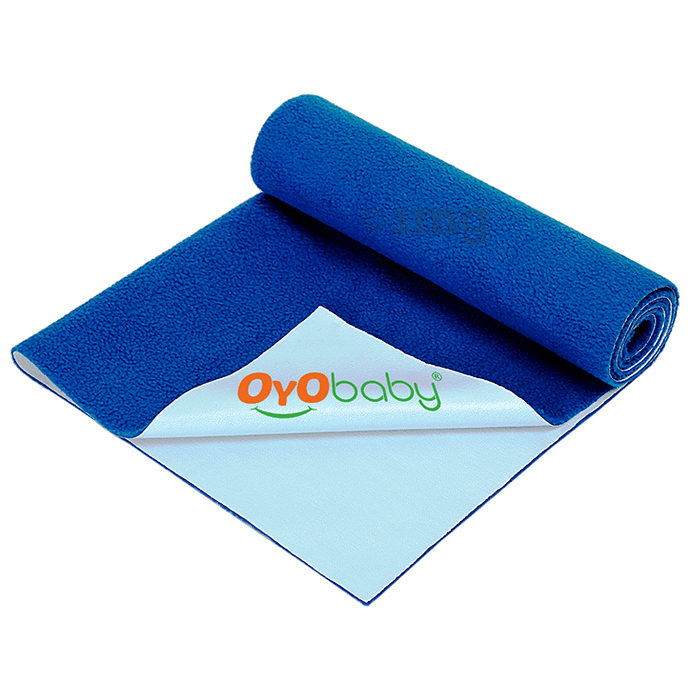 Oyo Baby Waterproof Bed Protector Baby Dry Sheet Small Royal Blue