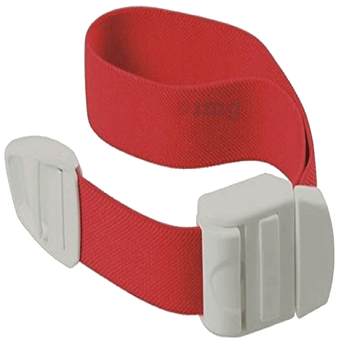 Mowell Tourniquet Elastic Band with Plastic Buckle Red