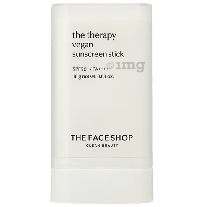 The Face Shop The Therapy Vegan Sunscreen Stick Spf50+ Pa++++ For Broad Spectrum Protection, Travel Friendly Everyday Use Sunstick SPF 50+ PA++++