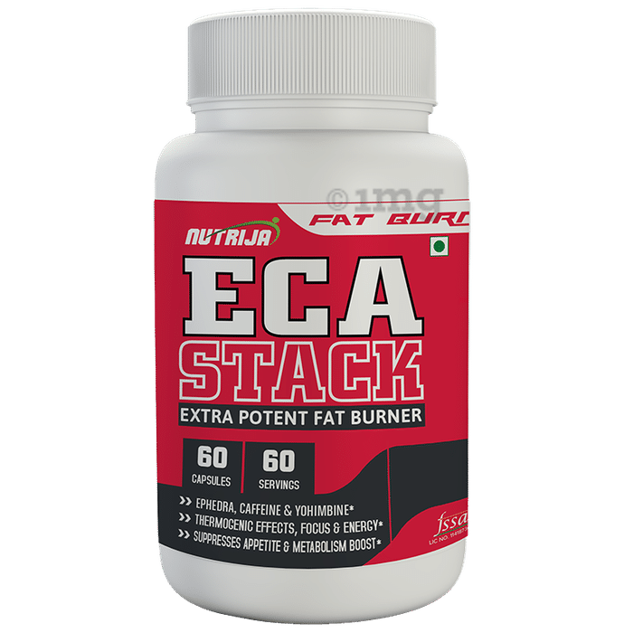 Nutrija Eca Stack Fat Burner Capsule | Controls Appetite & Boosts Metabolism