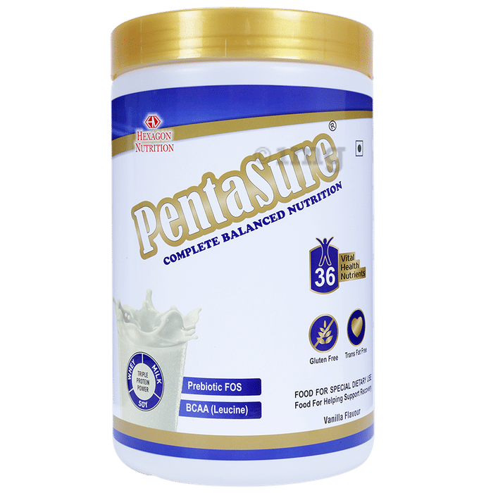 PentaSure Complete Balanced Nutrition with Prebiotic FOS & BCAA Vanilla Powder