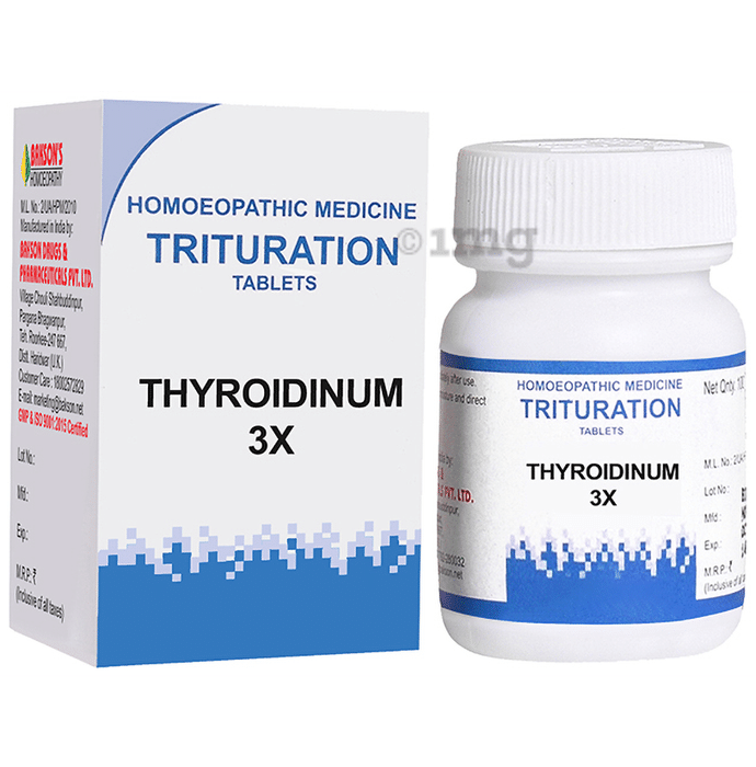 Bakson's Homeopathy Thyroidinum Trituration Tablet 3X
