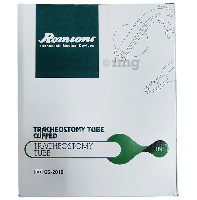 Romsons Tracheostomy Tube Cuffed 8