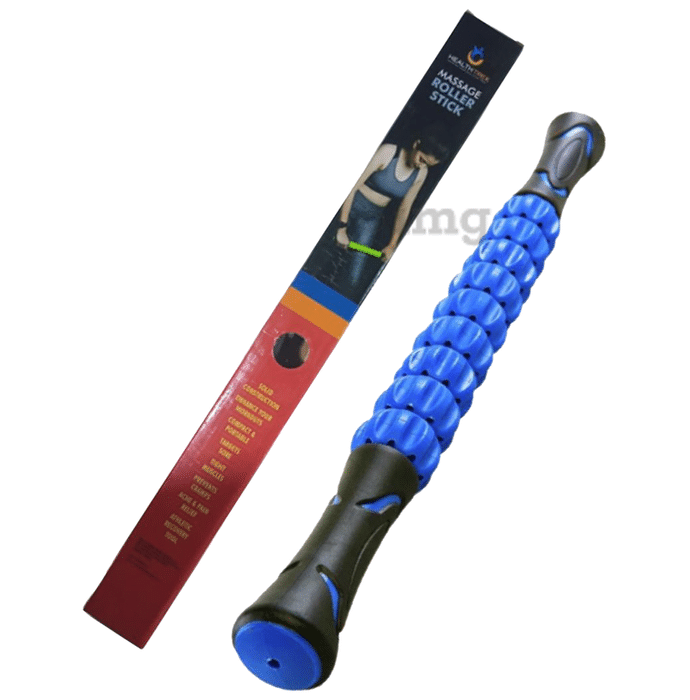 Healthtrek Massage Roller Stick 45cm Blue