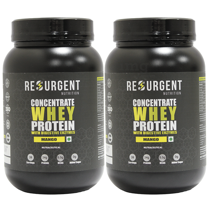 Resurgent Nutrition Whey Protein Concentrate (1kg Each) Mango