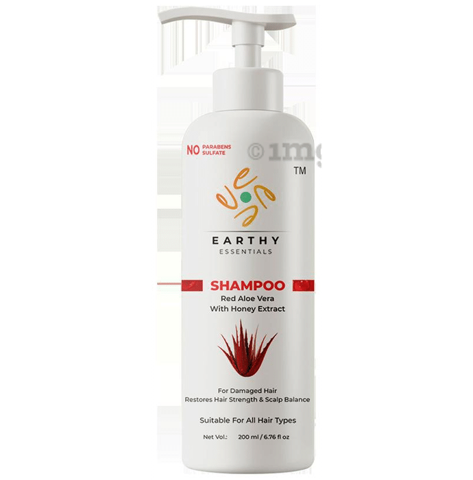 Earthy Essentials Red Aloe Vera with Honey Extract Shampoo (200ml Each)