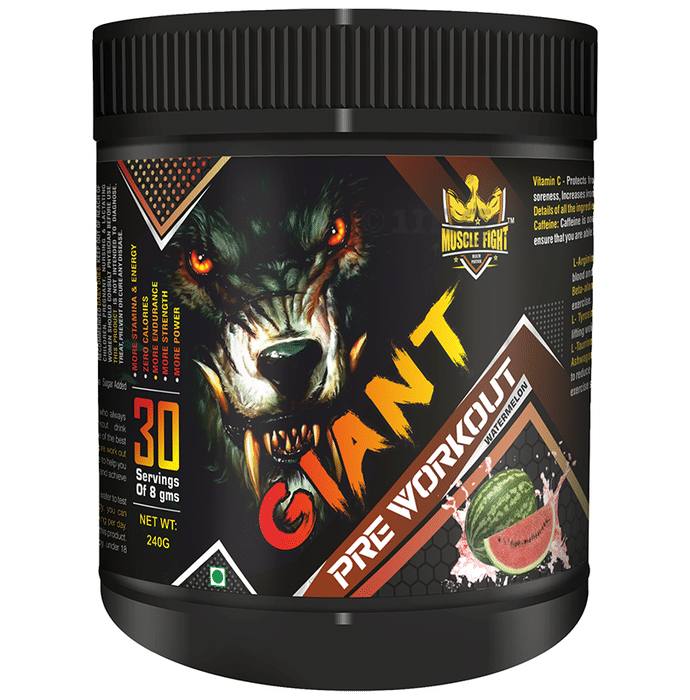 Muscle Fight Giant Pre Workout Watermelon