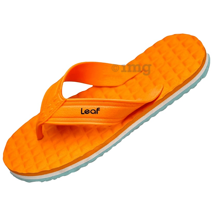 Leaf Footwear Cloud Comfort Orthopaedic Slippers Orange Blue 8