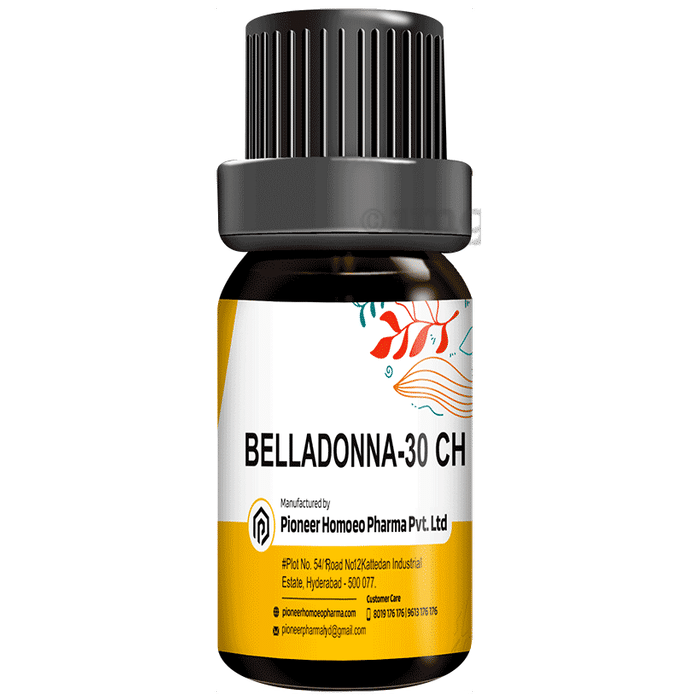 Pioneer Pharma Belladonna Globules Pellets Multidose Pills 30 CH