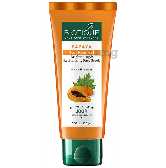 Biotique Bio Papaya Revitalizing Tan-Removal Scrub for All Skin Types
