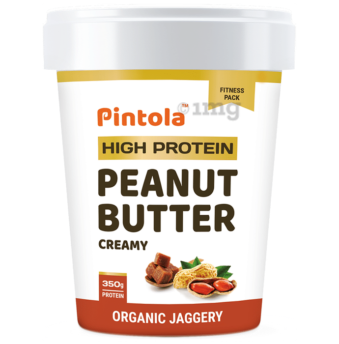 Pintola High Protein Peanut Butter Creamy Organic Jaggery