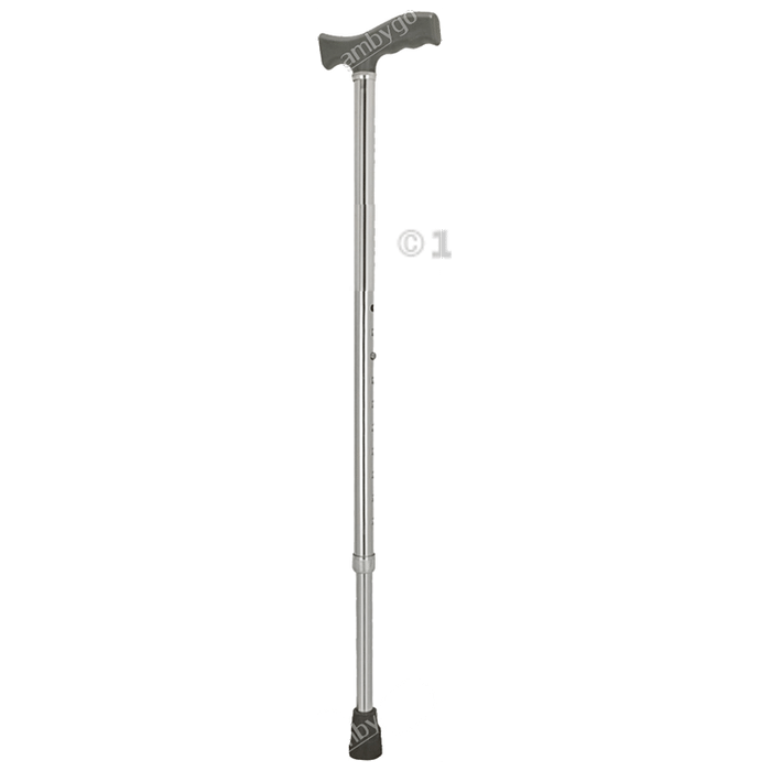 Ambygo AMAC-511-S Aluminium Adjustable Walking Stick Silver Anodising