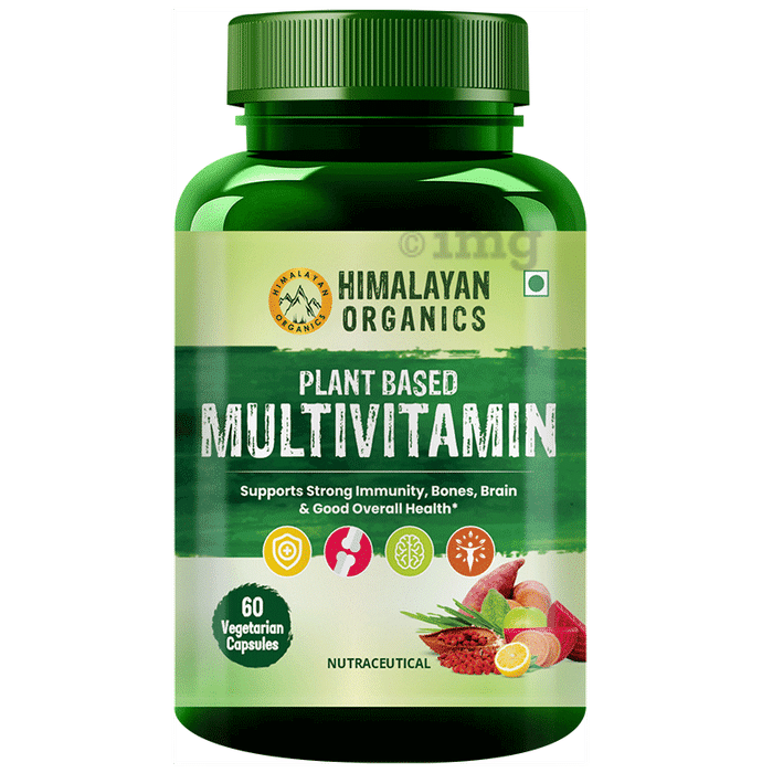 Himalayan Organics Plant Based Multivitamin | Vegetarian Capsule for Immunity, Bones, Joints & Brain Health