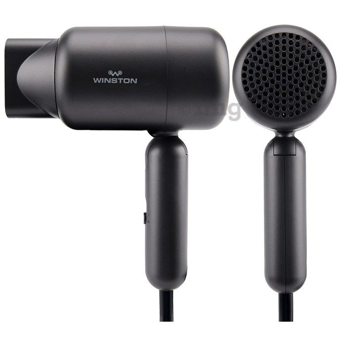 Winston Hair Dryer Foldable & Travel Friendly For Hair Styling with 3 Heat Settings Mode