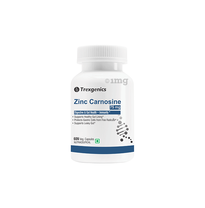 Trexgenics Zinc Carnosine 75 mg Veg Capsule Buy bottle of 60.0