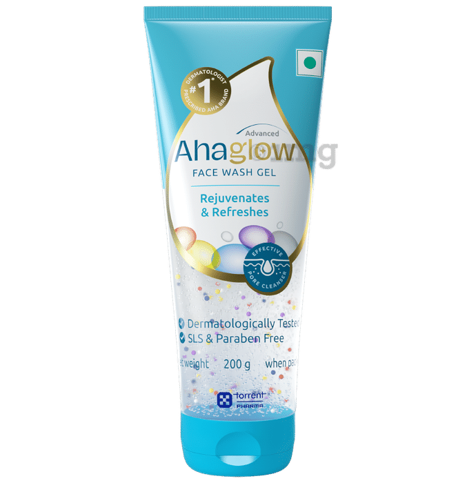 Ahaglow Advanced Skin Rejuvenating Face Wash | Effective Pore Cleanser | SLS & Paraben-Free