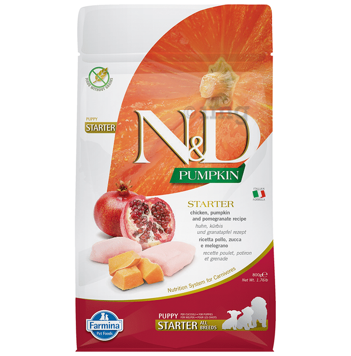 Farmina Pet Foods N&D Pumpkin Chicken & Pomegranate Grain Free Dog Food Starter Puppy