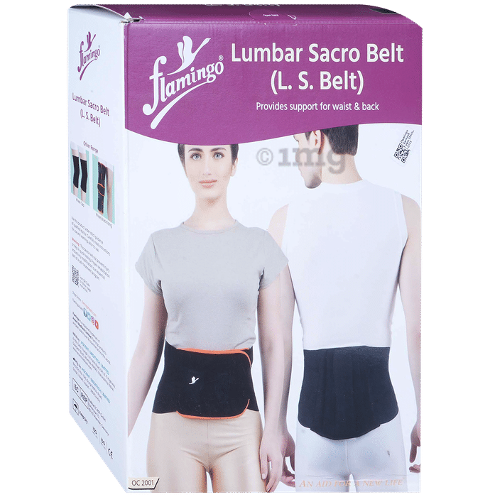 Flamingo Lumbar Sacro Belt | For Pain Relief | Supports Waist & Back Belt XXXL